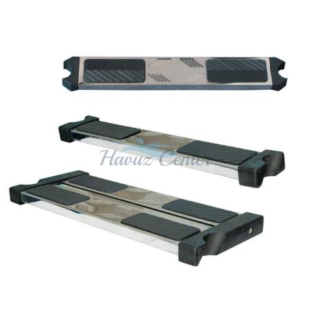 Merdiven Basamakları Çiftli merdiven basamağı. Ø 42 mm boru için. Genişlik 500 mm