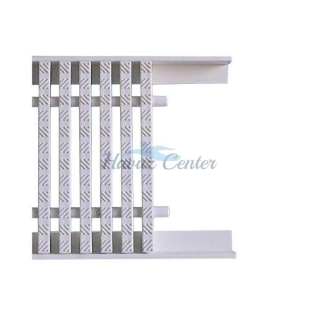 Taşma ızgarası kanal kenar profili. PVC, 23x26 mm (metre fiyatı)	